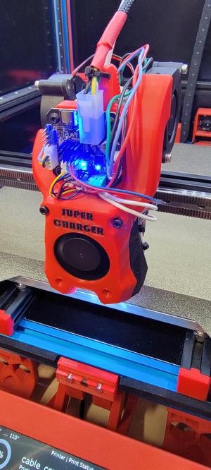 Voron Super Charger dual 5015 for Slice Mosquito LGX Extruder + Canbus