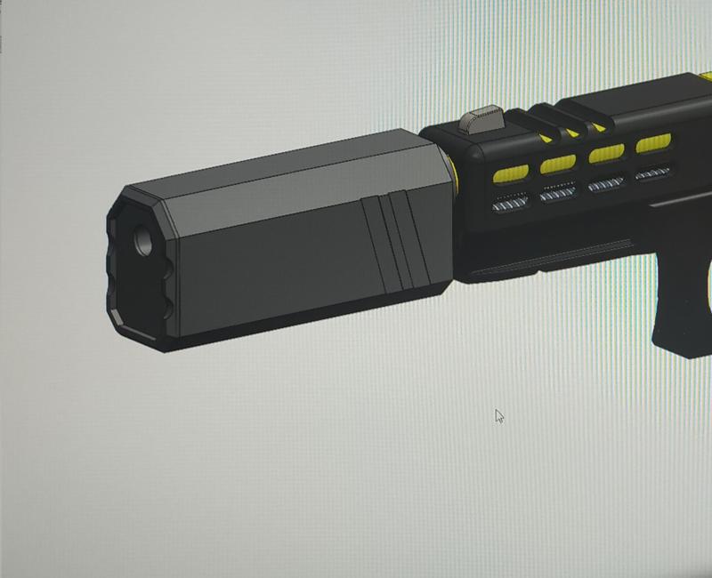 Airsoft Square Silencer / Suppressor 