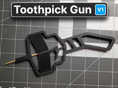 Toothpick Gun (Compliant mechanism)