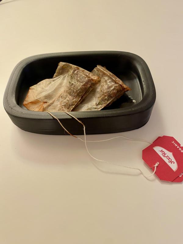 Tea bag coaster - wide