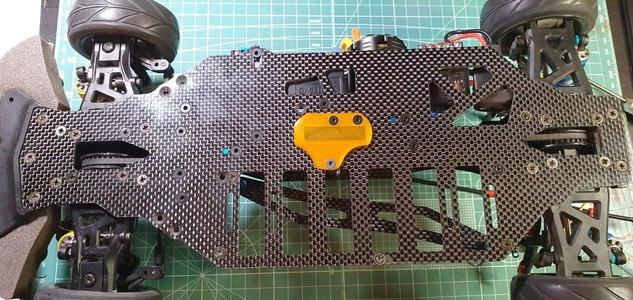 Tamiya TA-05 Gear protection plate for carbon chassis