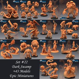 Dark Swamp Set / Marsh & Forest Encounters Collection / Pre-Supported