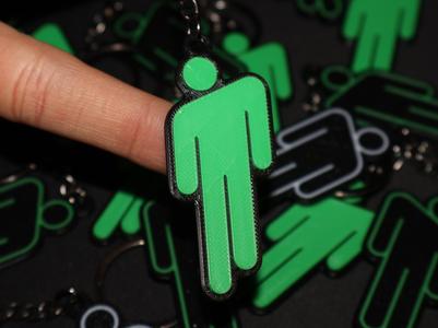 Billie Eilish Keychain pin