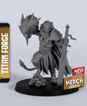 Pristinus Silvermane - With Free Dragon Warhammer - 5e DnD Inspired for RPG and Wargamers