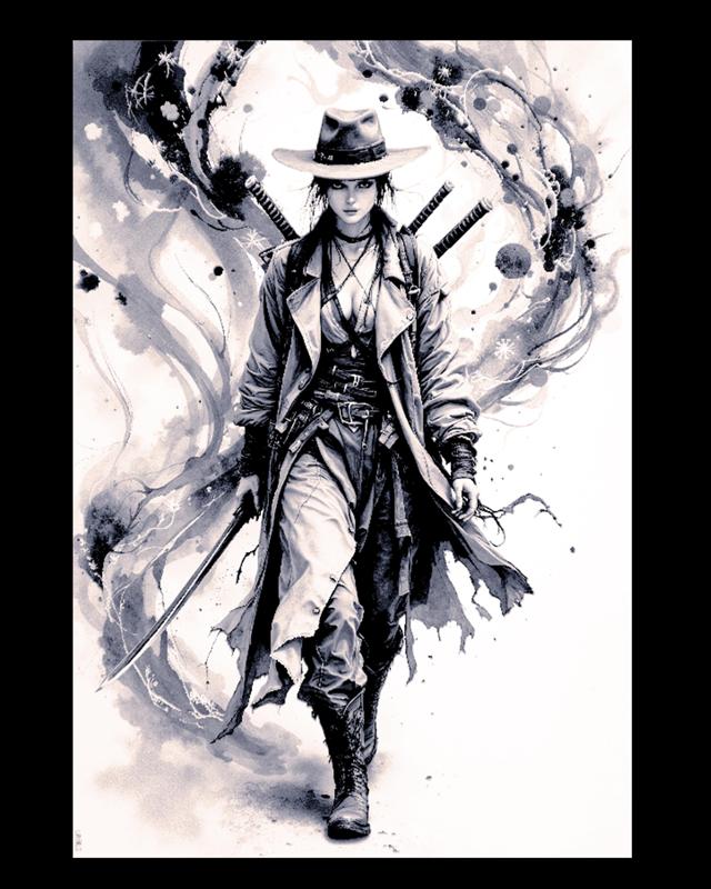 From the Western Wildlands comes the Demon Hunting Queen - Hueforge Art