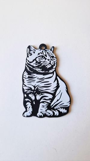 British shorthair keychain+magnet