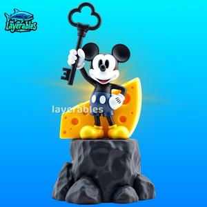 Mickey Mouse STL File – Retro Key Master 3D Print – Heroic Cheese Base Scene Model
