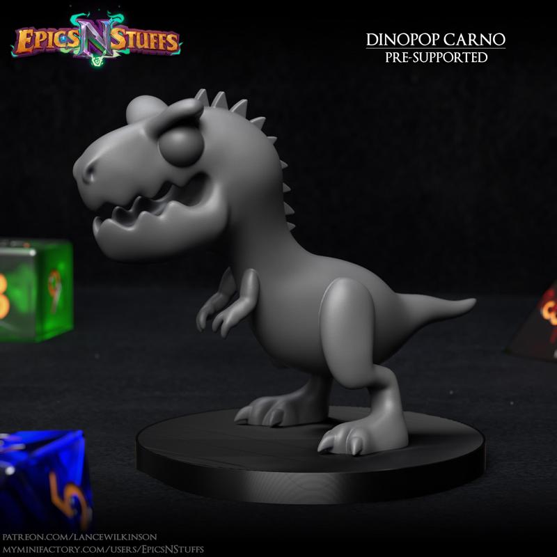 Dinopop - Carnotaurus miniature - Pre-Supported
