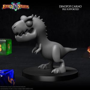 Dinopop - Carnotaurus miniature - Pre-Supported