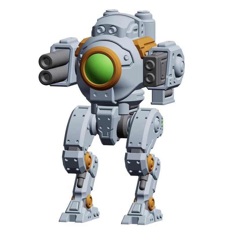 Mech Forge Storm Titan 3D Printable Walker Mech Miniature for Tabletop Games