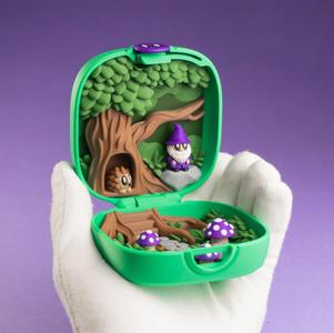 Pocket Blob Mushroom Forest - Mini Playset Art Toy with Latching Case