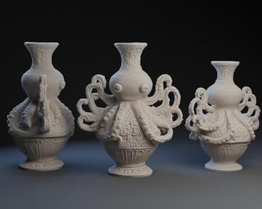 Greek Octopus Vessel