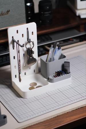 IKEA SKÅDIS Desktop Storage Set – Modular Desk Organizer with Pegboard System