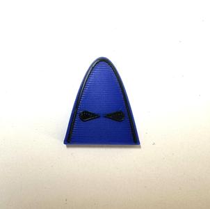 Militärisches Symbol Starrflügler Blau