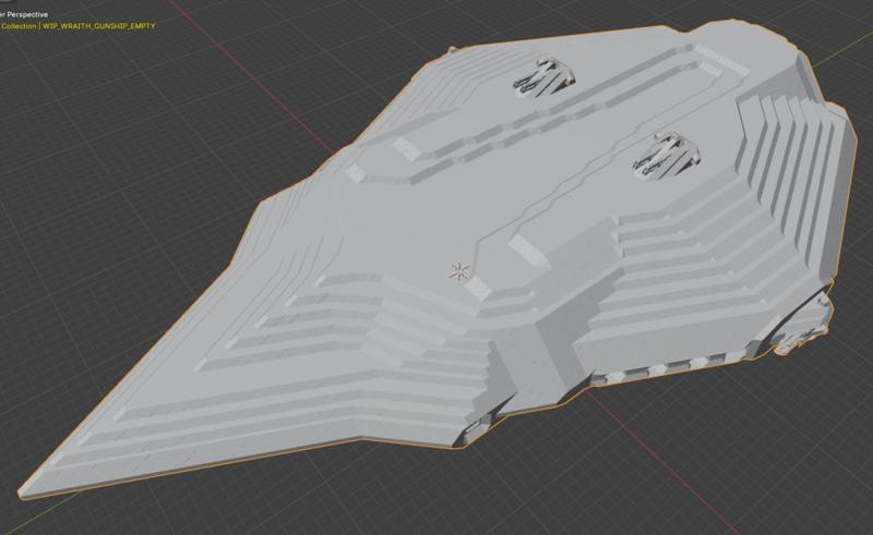 WIP Wraith - class Gunship (Mostly Stripped)