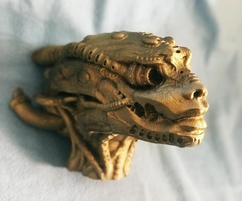 Alien head Giger style