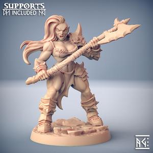 Orc Barbarian - C (Lady) Modular