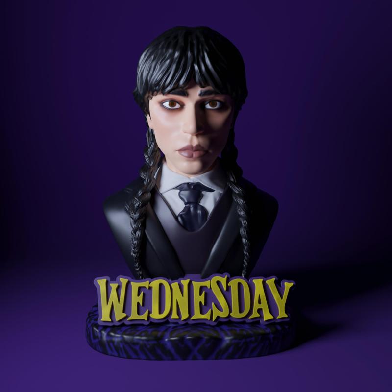 Wednesday bust fanart