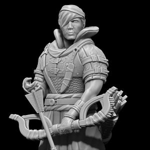 Eldarion's Vanguard: 6 Elite Elf Warrior Miniatures - STL Bundle