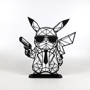 Low Poly Geometric Agent Pikachu