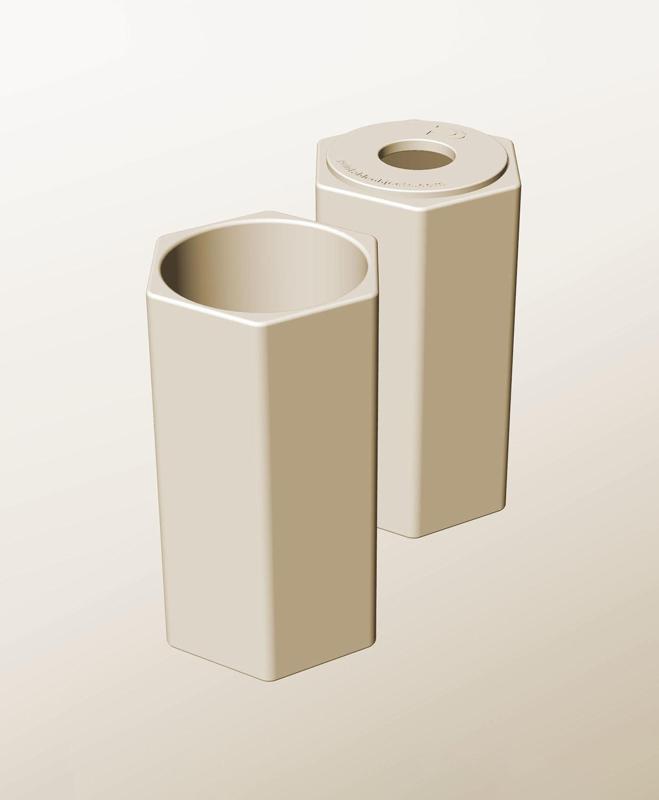 CH96-200-P Modular Stacking pierced container for home decor