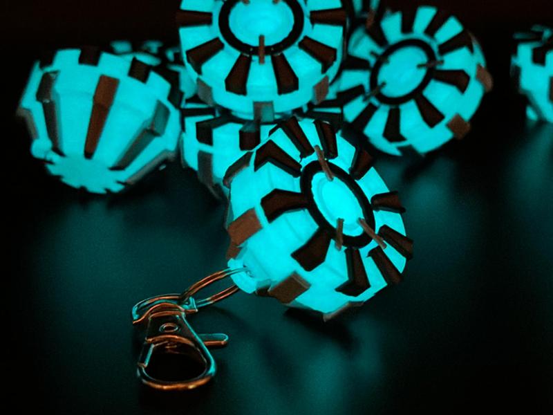 Mini Arc Reactor Keychain - Iron Man Movie