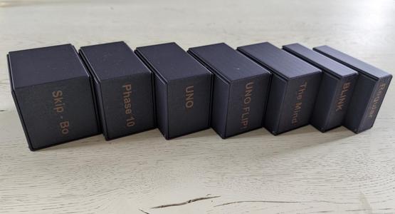 Flipbox for collectible or playing cards