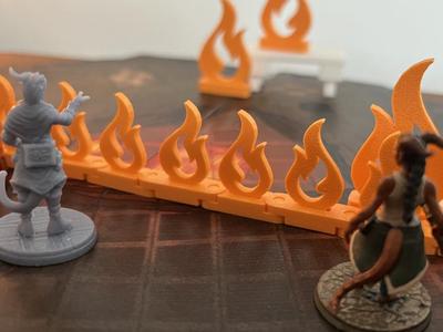 Wall of Fire - Flexible Flame Template