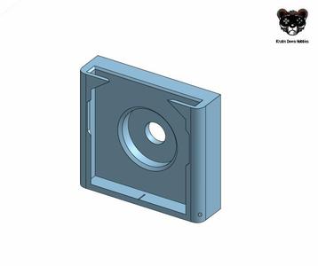 Square Plate holder for LED Desk Lamp Magnetic Mount