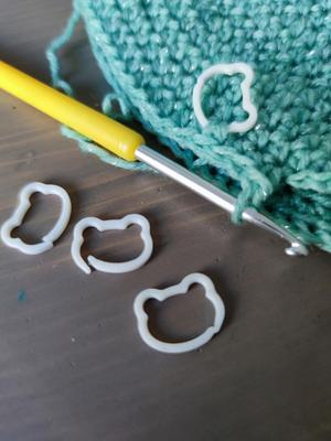 Teddy Bear Stitch Marker for crocheting and knitting