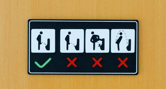 WC Toilet Funny Sign