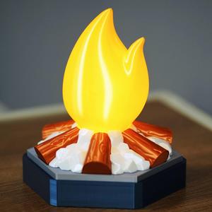 Campfire table lamp