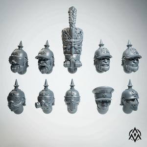 Prussian Dieselpunk Heads
