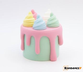 Decorative (Box) Cake (Small) [Cream Puff]
