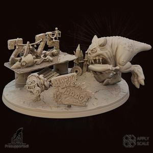 Mushroom ork bois pets - Funny chasing scene diorama