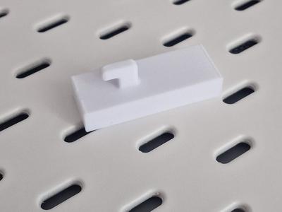 Skadis Tesa Powerstrips Tape Wall Mount (no screws, parametric)