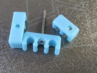 Ethernet/LAN Cable Clips With Holes For Mounting