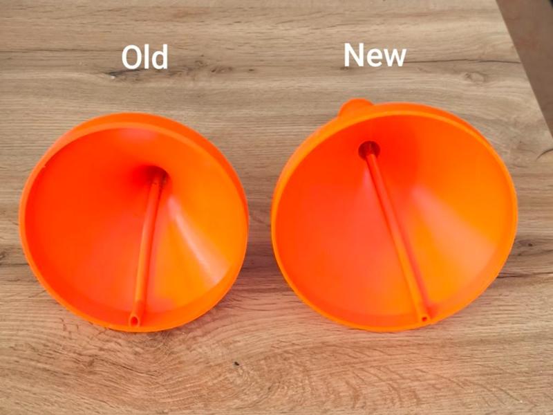 Threaded funnel for PET bottle - version 2