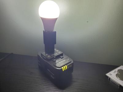 Ryobi 12V LED Lightbulb Light Bulb Adapter