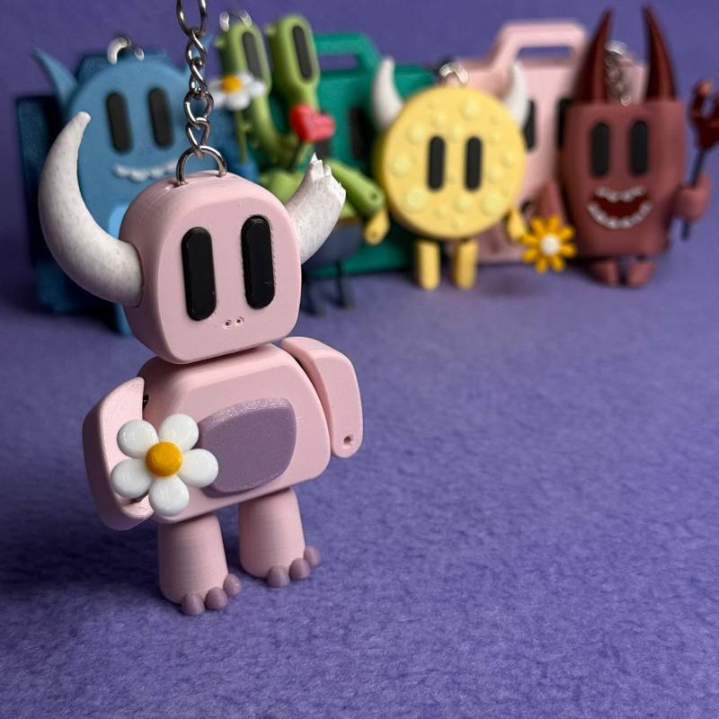 STRING-FLEX - CUSTOMIZABLE CHARACTERS KEYCHAIN - MONSTERS VERSION