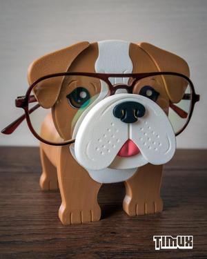 ENGLISH BULLDOG GLASSES HOLDER