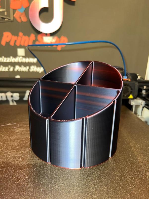 Classic 4 slot desk organizer - Print in place