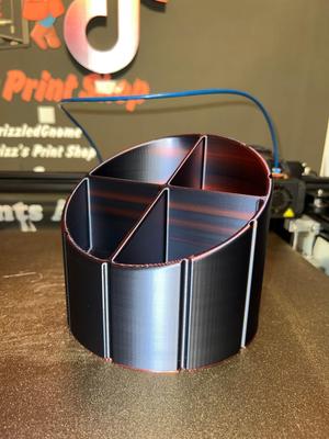 Classic 4 slot desk organizer - Print in place
