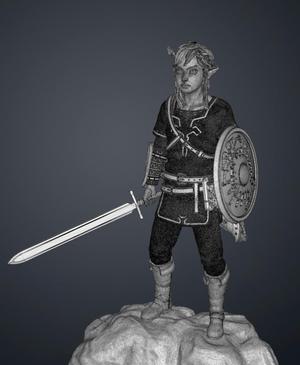 Link Mossarium Figure - BOTW 