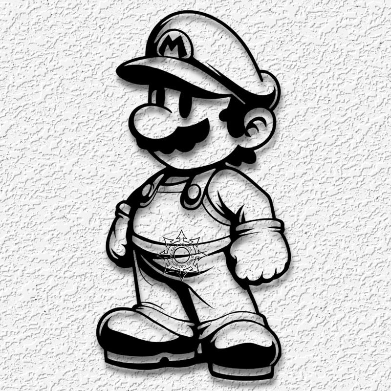 Super Street Mario wall art Nintendo fanart decor