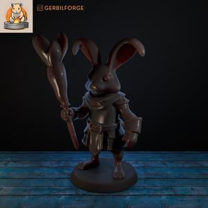 Bunbarian, the Eggbreaker – Carrot Crushing Warrior Miniature