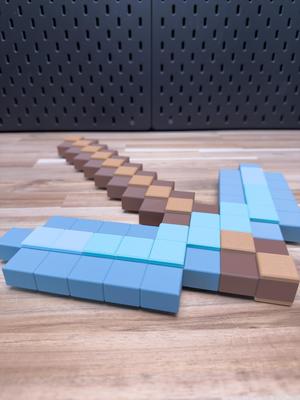 Minecraft Pickaxe Prop Kit (No Support, No AMS, No Glue)
