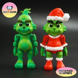 Print In Place Flexi Grinch