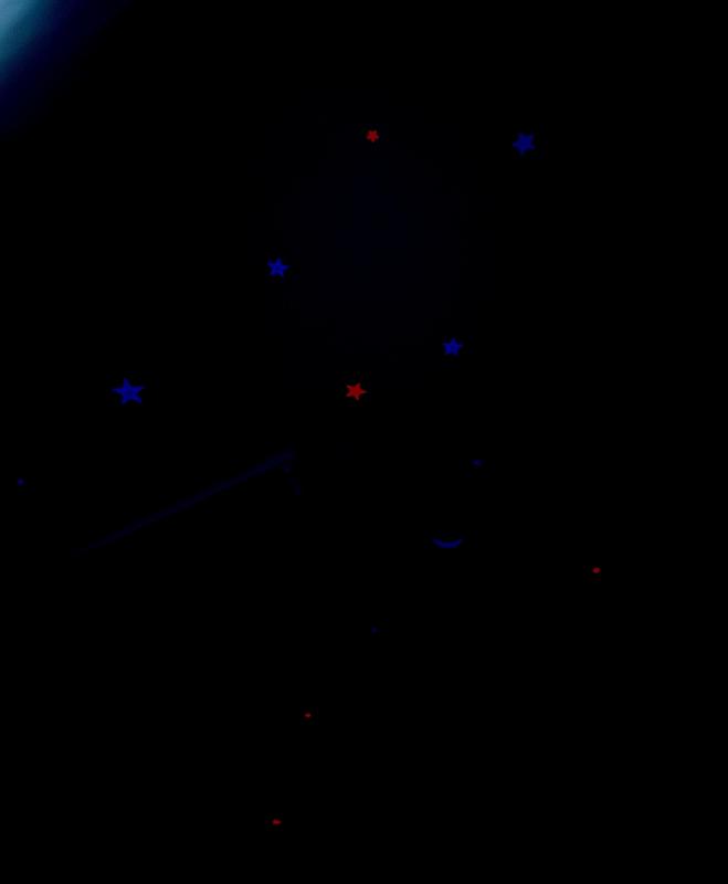 25mm Glow in the dark Star