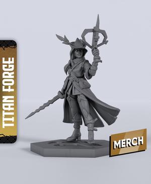 Hilde Robben - With Free Dragon Warhammer - 5e DnD Inspired for RPG and Wargamers